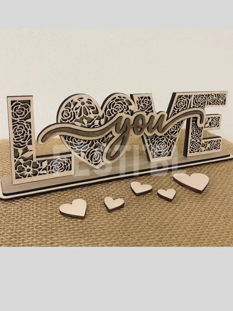 Love you personnalisable en bois