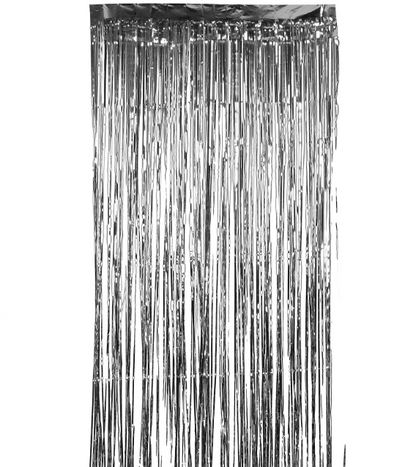 Rideau scintillant argent 91 x 244 cm