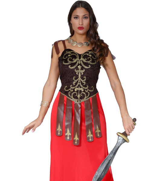 Déguisement robe longue guerrière femme