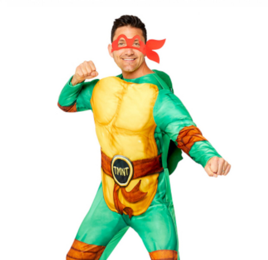 Déguisement Tortue Ninja™ luxe avec 4 masques adulte