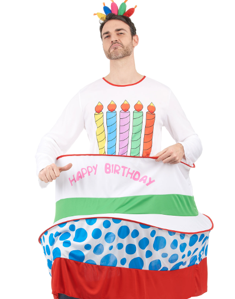 Déguisement gâteau d'anniversaire homme