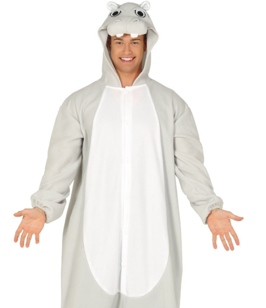 Déguisement combinaison hippopotame adulte