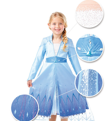 Déguisement premium Elsa La Reine des Neiges 2™ fille