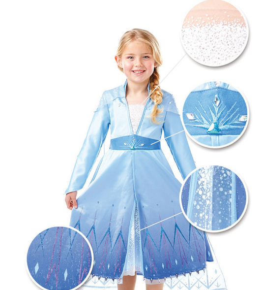 Déguisement premium Elsa La Reine des Neiges 2™ fille