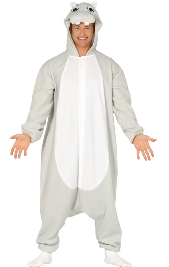 Déguisement combinaison hippopotame adulte