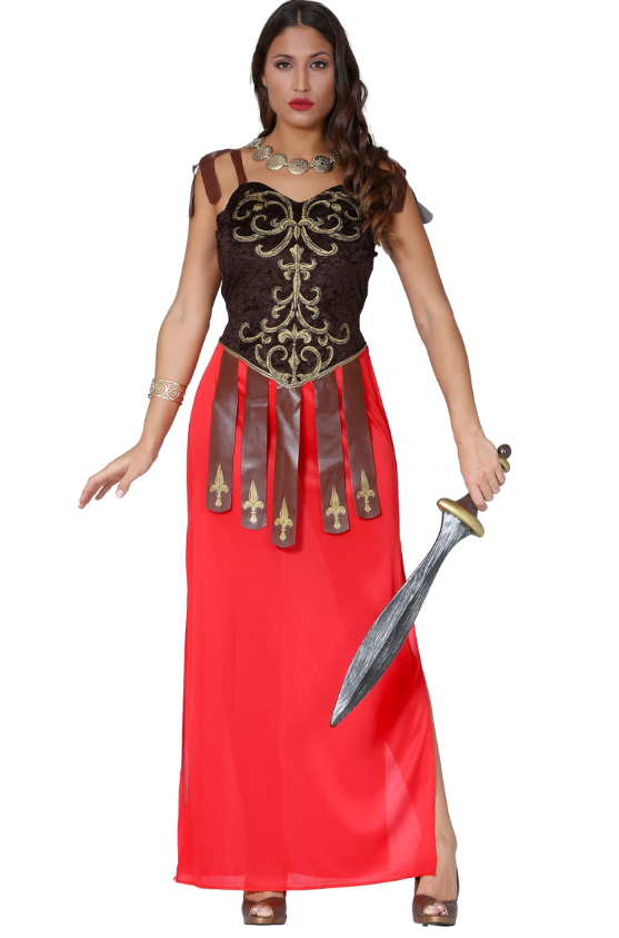 Déguisement robe longue guerrière femme