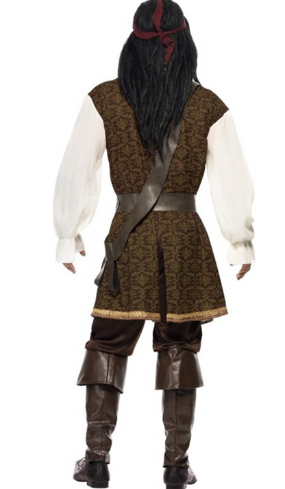 Déguisement pirate marron homme