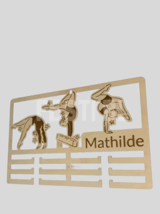 Porte médailles en bois personnalisable