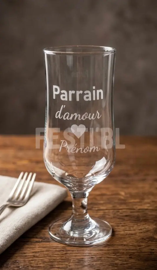 Verre a bière gravure personnalisable